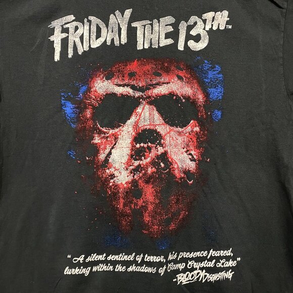 Bloody Disgusting x Friday the 13th Tshirt size large - Picture 2 of 5